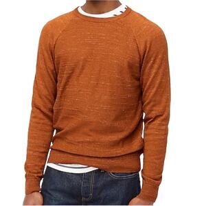 J. CREW Sweater Men Sz S Raglan Budded Textured Cottage Streetwear Normcore Y2K